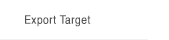 Export target